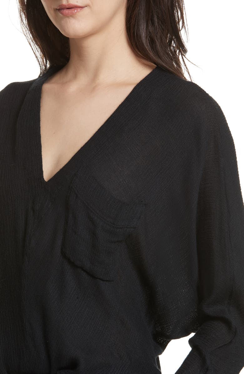 Free People Morning Dolman Sleeve Blouse, Alternate, color, 