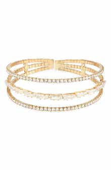 Tasha Crystal Cuff Bracelet