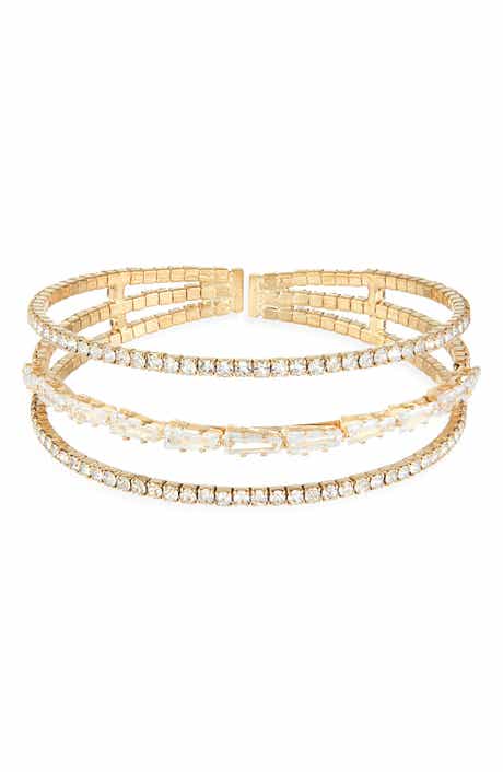 Tasha Crystal Cuff Bracelet