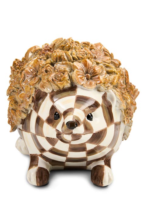 Chocolate Check Hedgehog Decoration