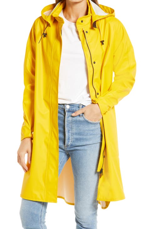 Rain jacket yellow womens on sale