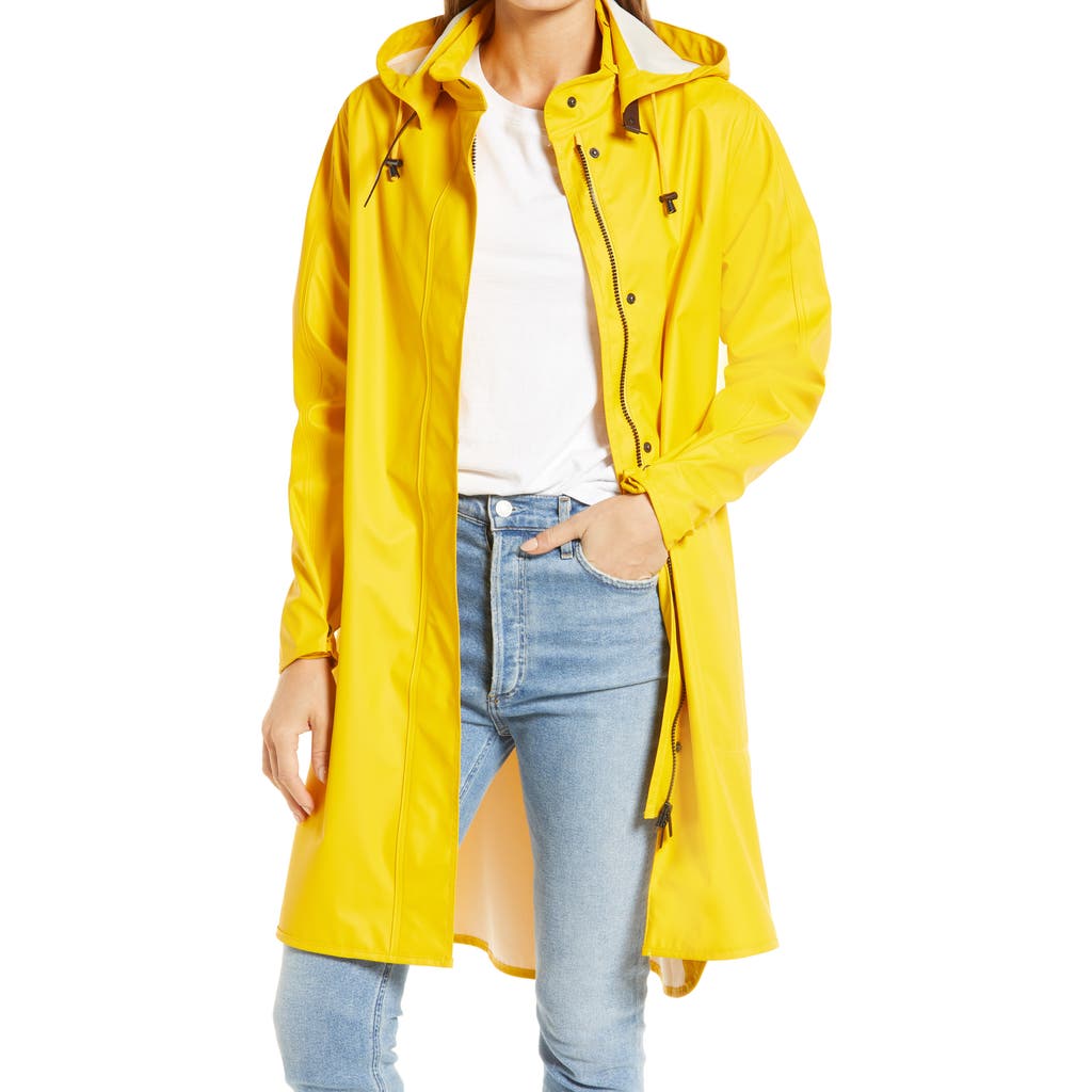 Ilse Jacobsen Hooded Raincoat in Cyber Yellow  product