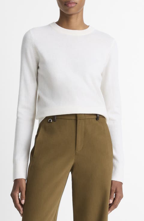 Rib Crewneck Cashmere Sweater