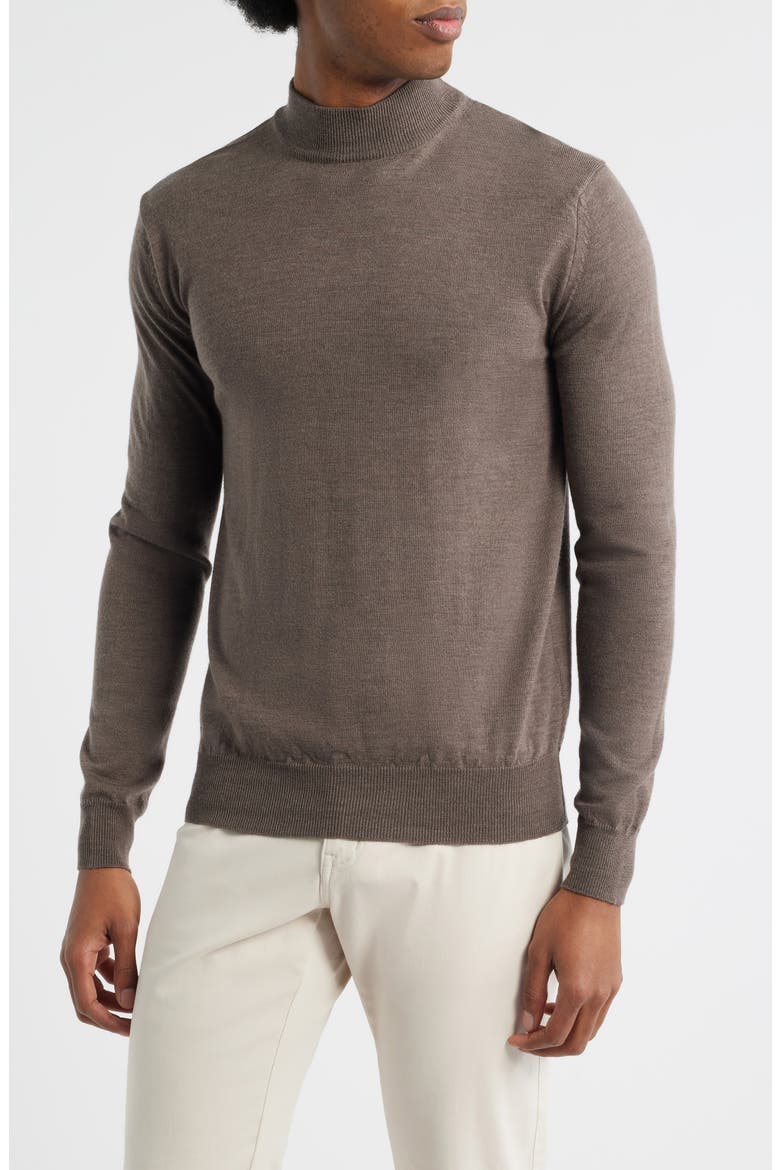 Cashwool® Mock Neck Sweater, Main, color, ASH GREY
