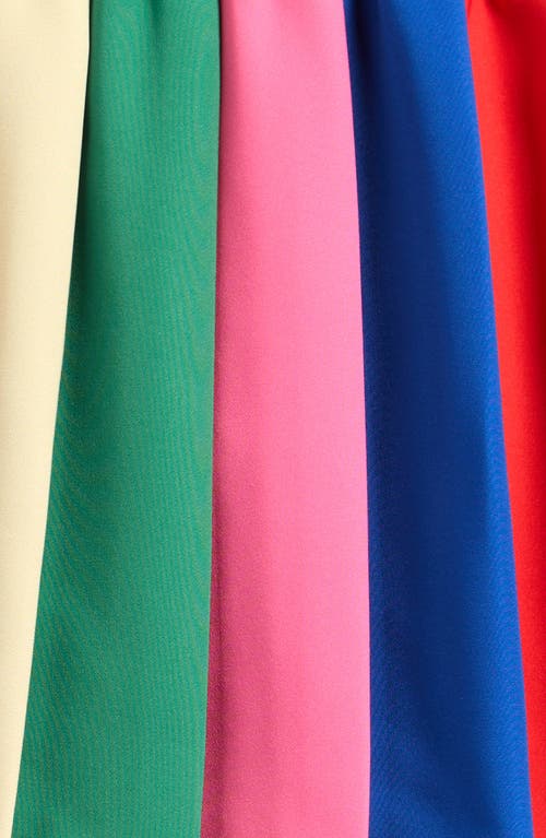 Bobo Choses Kid" Pleated Colorblock Skirt In Multi