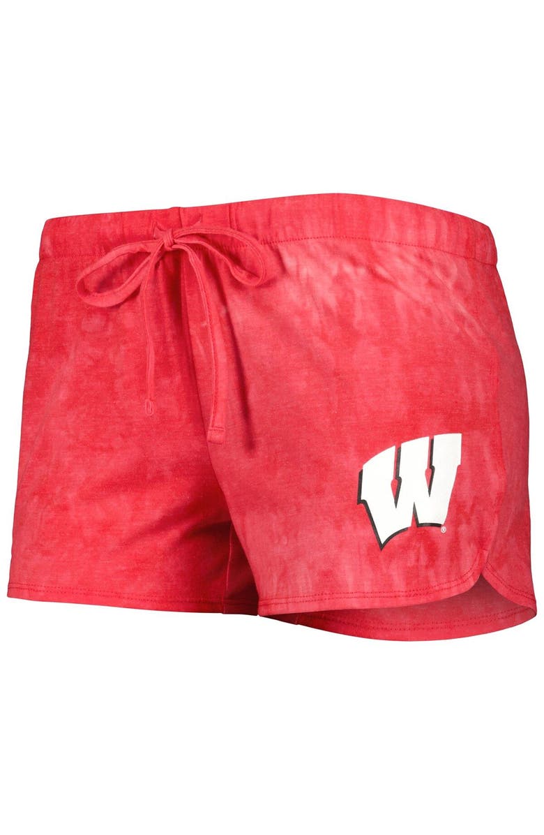 CONCEPTS SPORT Women's Concepts Sport Red Wisconsin Badgers Billboard Tie-Dye Tank and Shorts Sleep Set, Alternate, color, Red