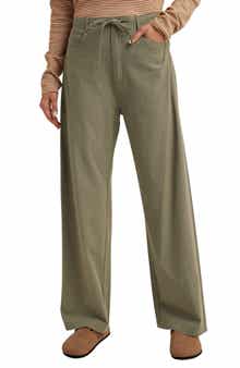Wide Leg Drawstring Pants