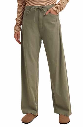 Wide Leg Drawstring Pants