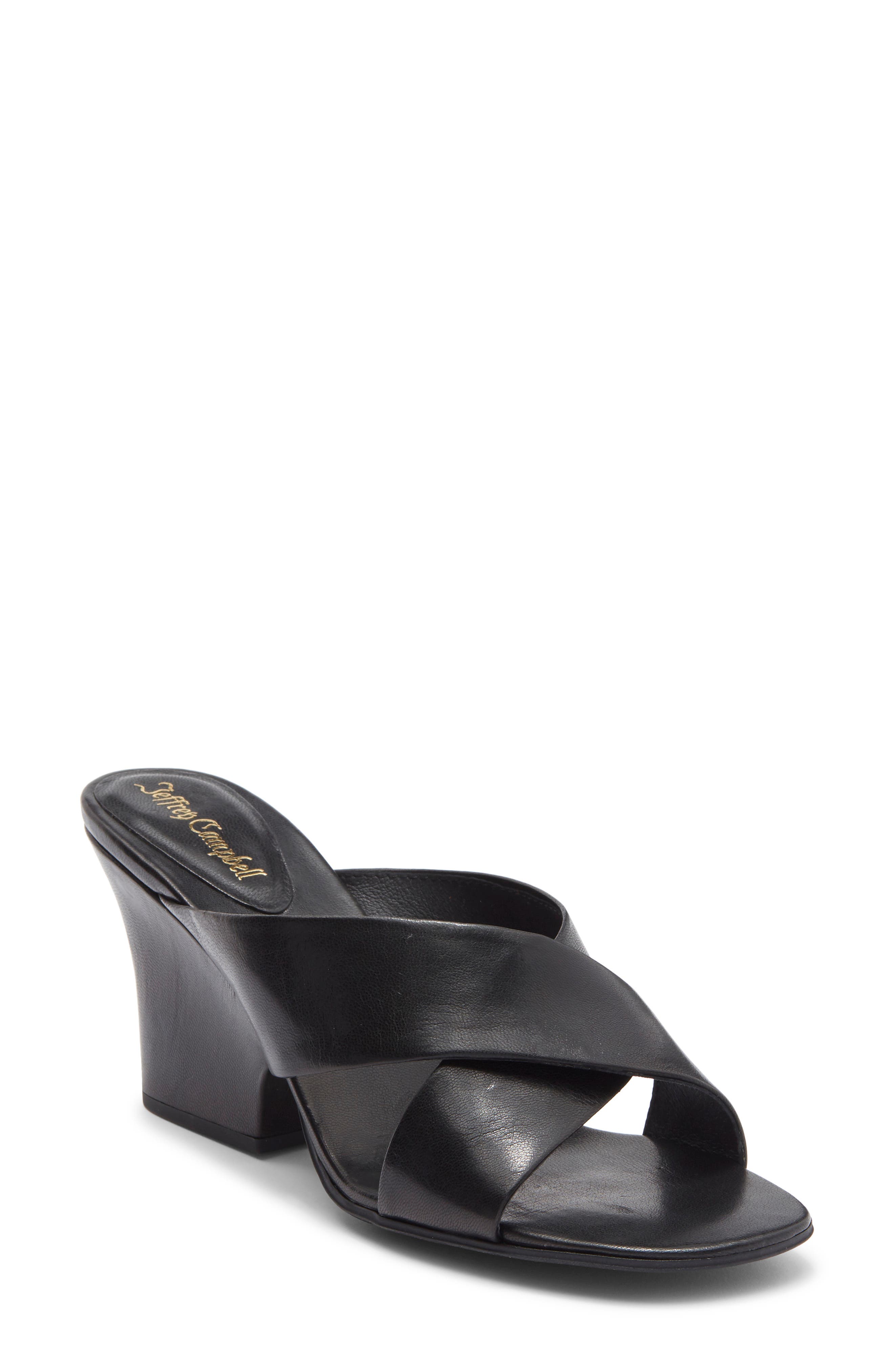 Jeffrey Campbell Tetra Slide Sandal, Main, color, Black