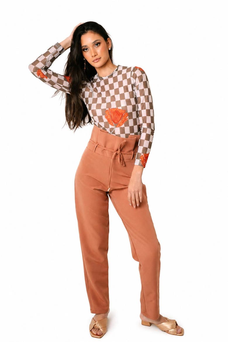 Shell Pants, Main, color, Terracotta