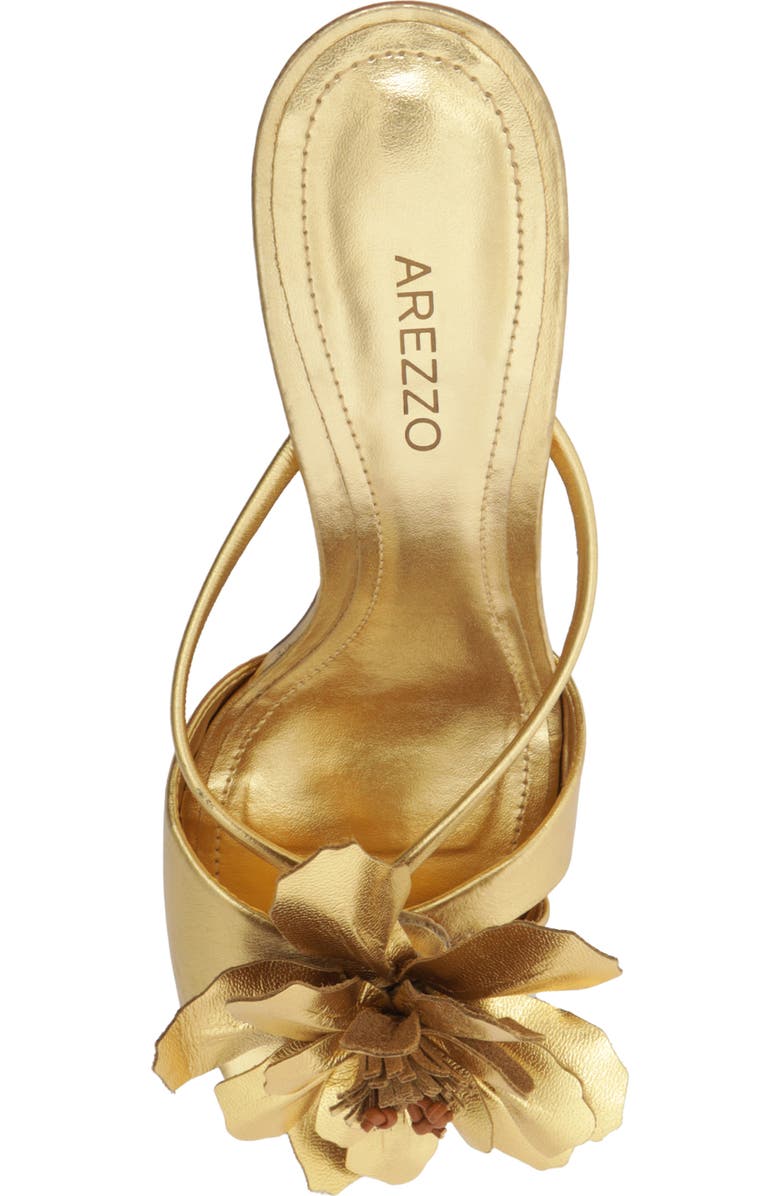 Arezzo Daisy Mid Slide Sandal, Alternate, color, Gold