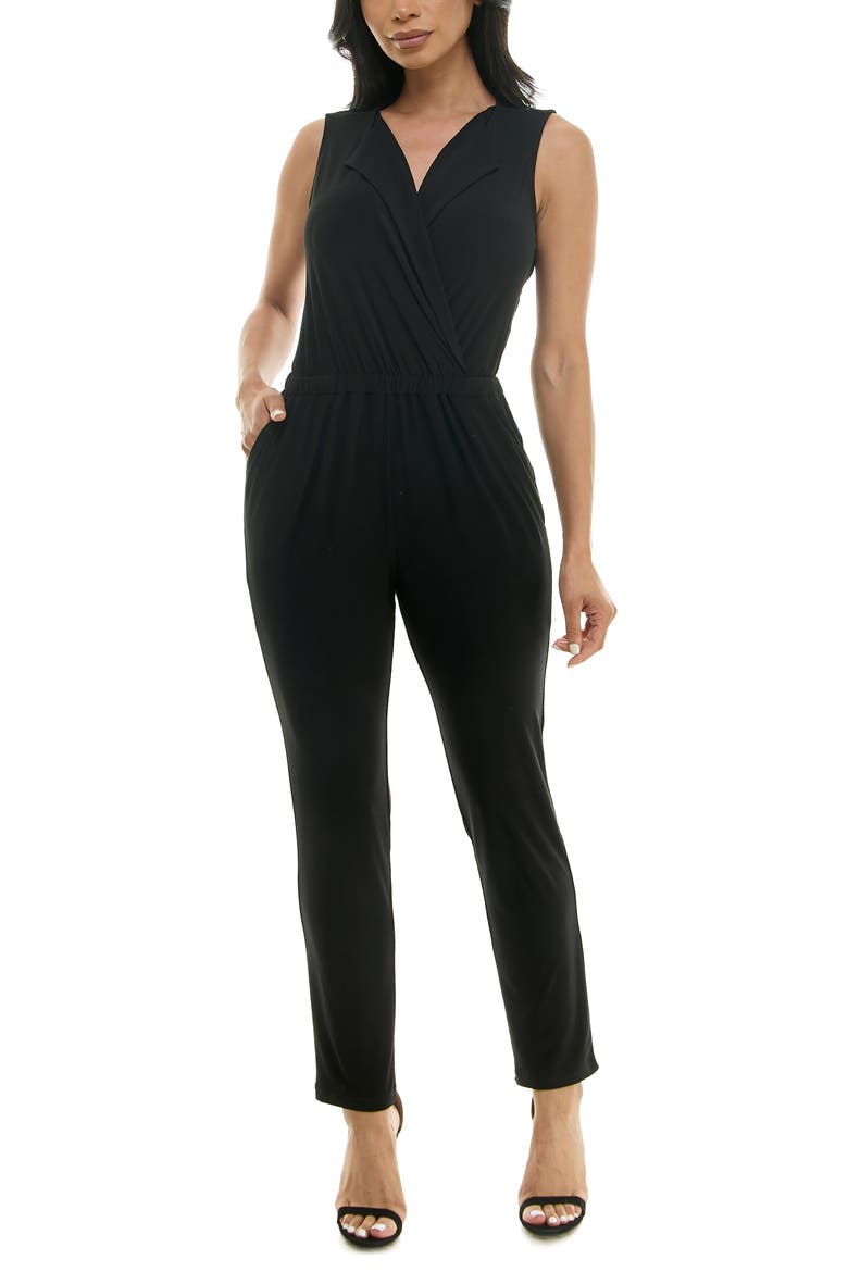Sleeveless Jumpsuit, Main, color, BLACK