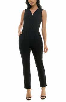 Nina Leonard Sleeveless Jumpsuit
