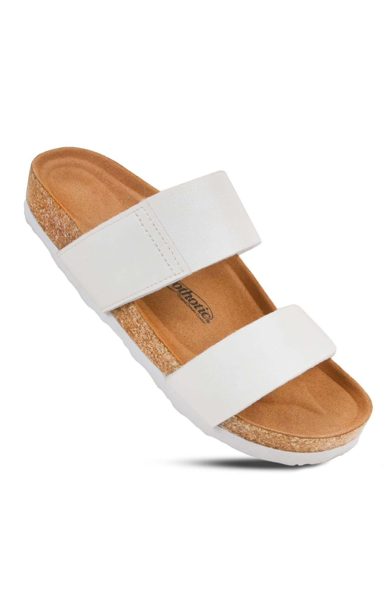 AEROTHOTIC Zen Slide Sandal, Alternate, color, White