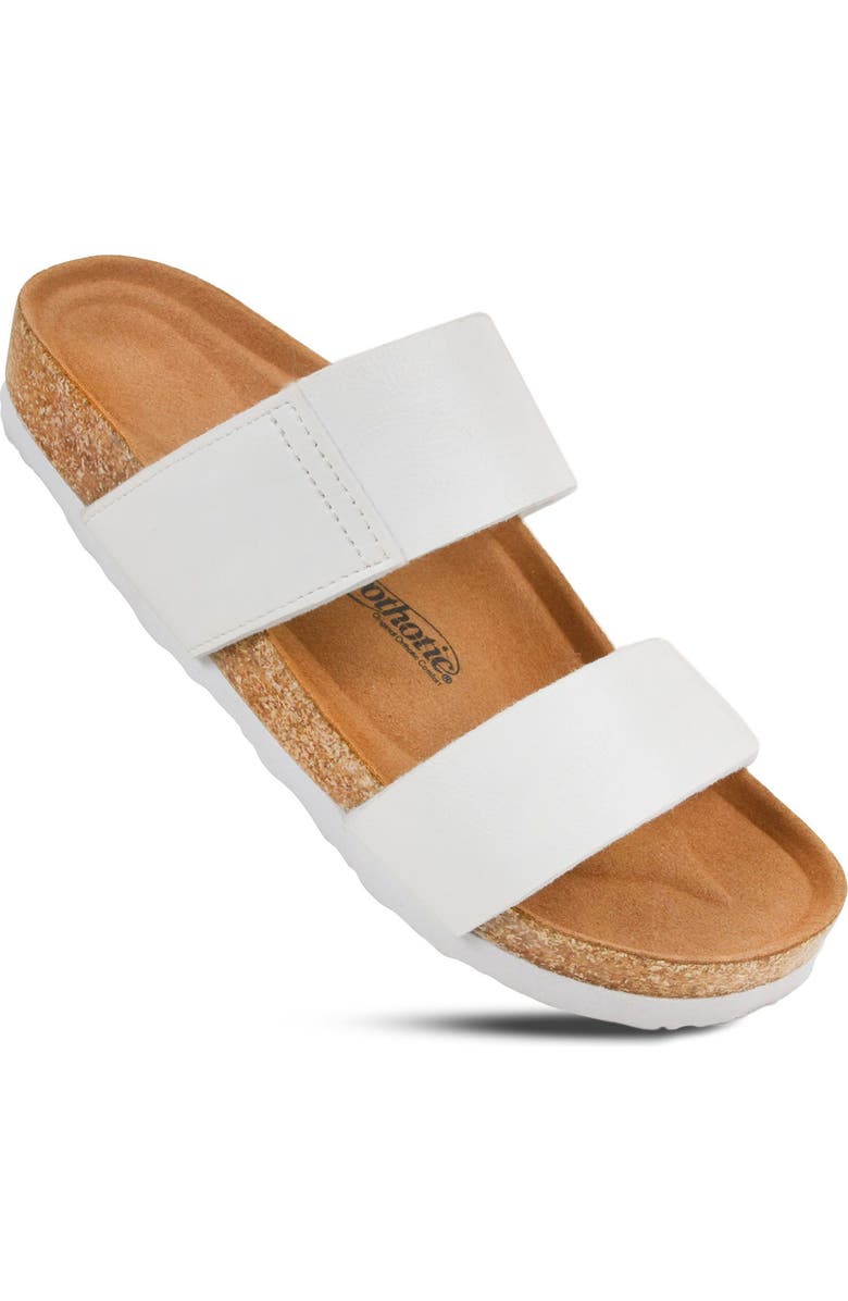 AEROTHOTIC Zen Slide Sandal, Alternate, color, White