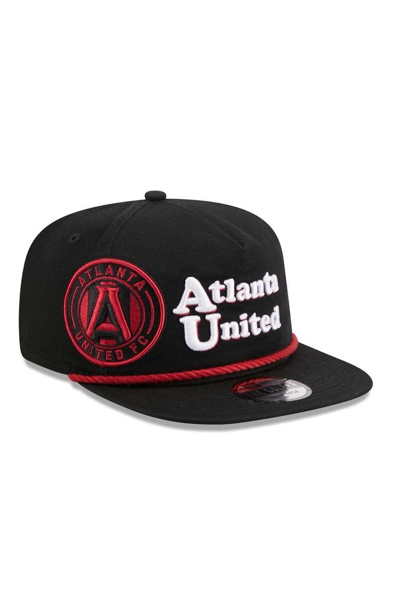 New Era Men's New Era Black Atlanta United FC Heritage The Golfer Snapback Hat, Main, color, Black