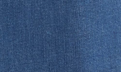 Nydj Teresa Exposed Button Frayed Ankle Wide Leg Jeans In Blue