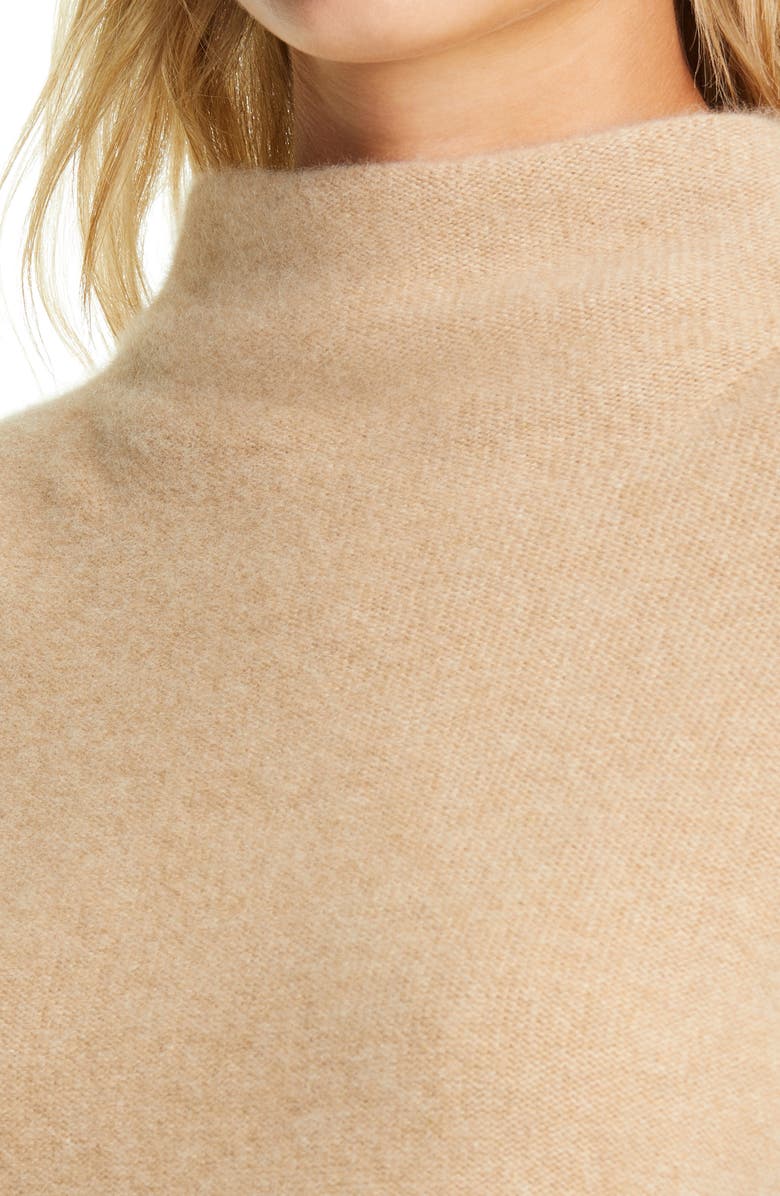 Vince Funnel Neck Boiled Cashmere Sweater, Alternate, color,