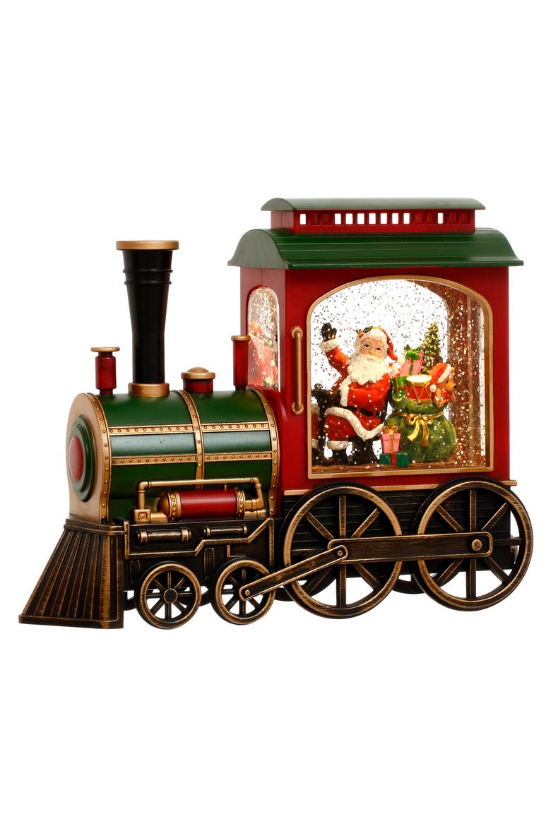 Santa Train Scene with LED, Main, color, Red