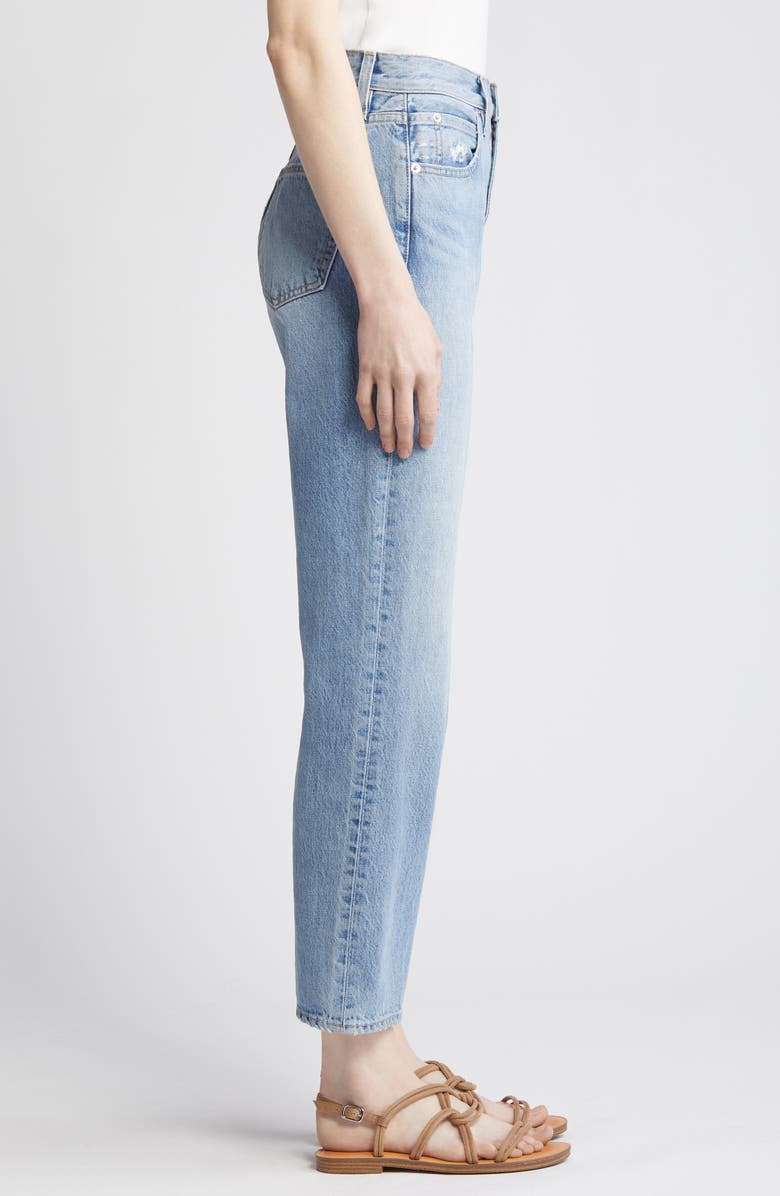 SLVRLAKE London Distressed High Waist Ankle Jeans, Alternate, color, 