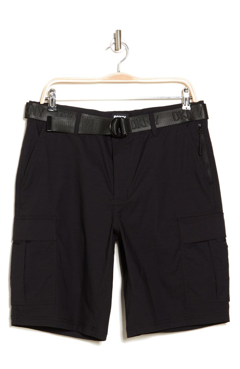 DKNY Jumel Tech Cargo Shorts, Alternate, color, Black