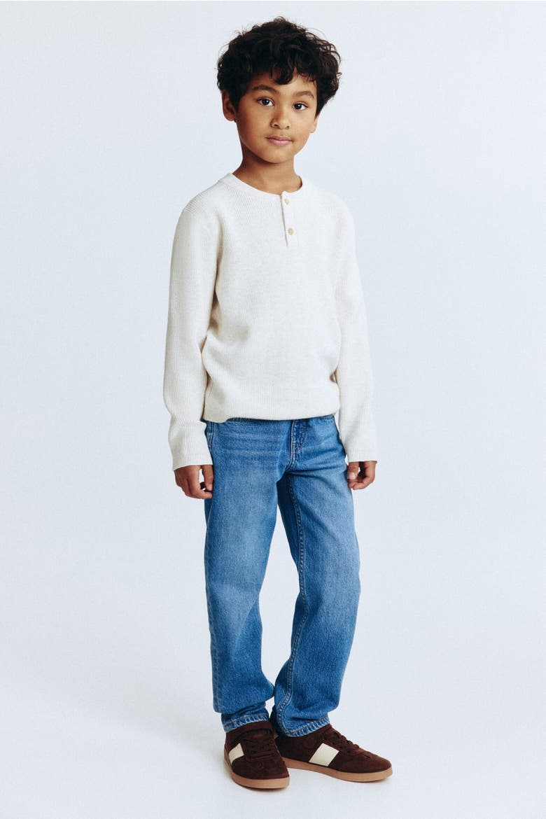 Finn Relaxed Fit Jeans, Main, color, Mid denim blue