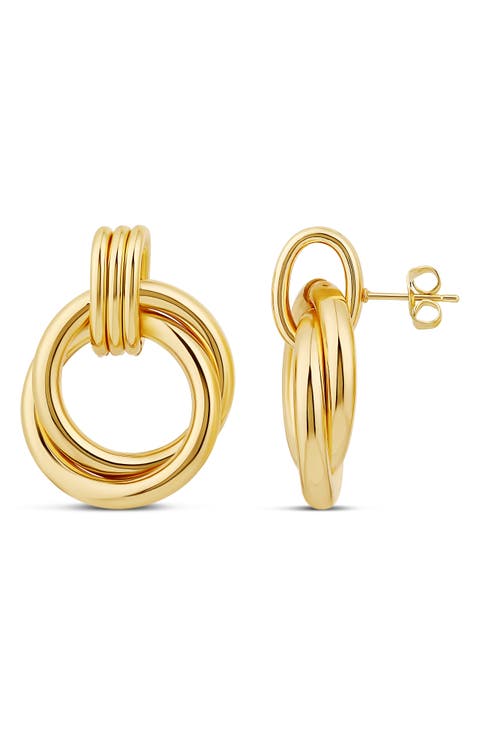 Twisted Loop Drop Earrings