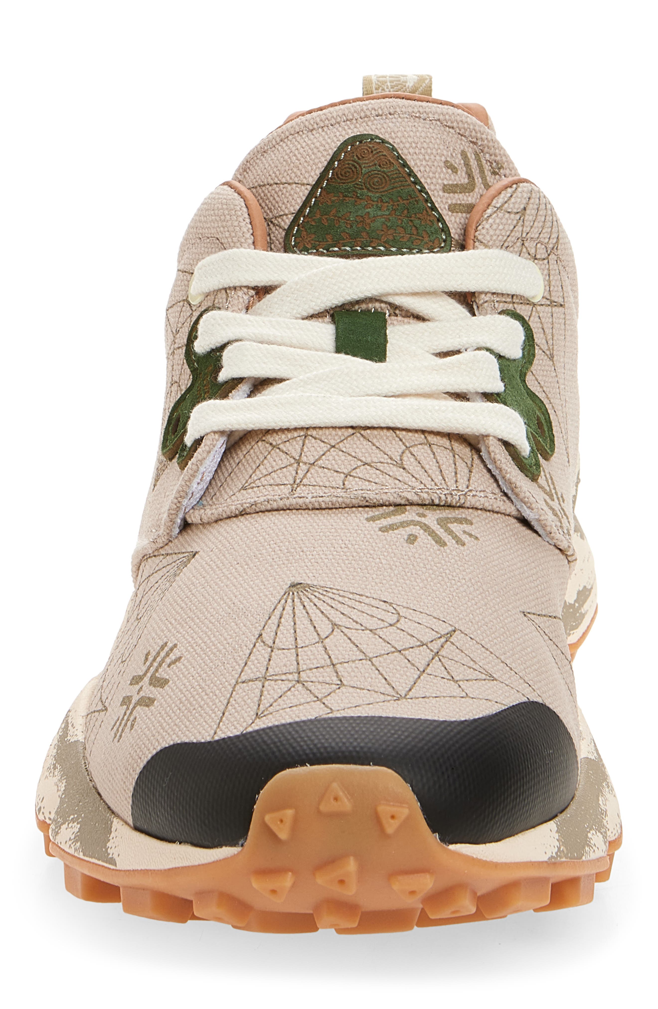 Flower MOUNTAIN Pampas Lace-Up Sneaker, Alternate, color, Taupe Green