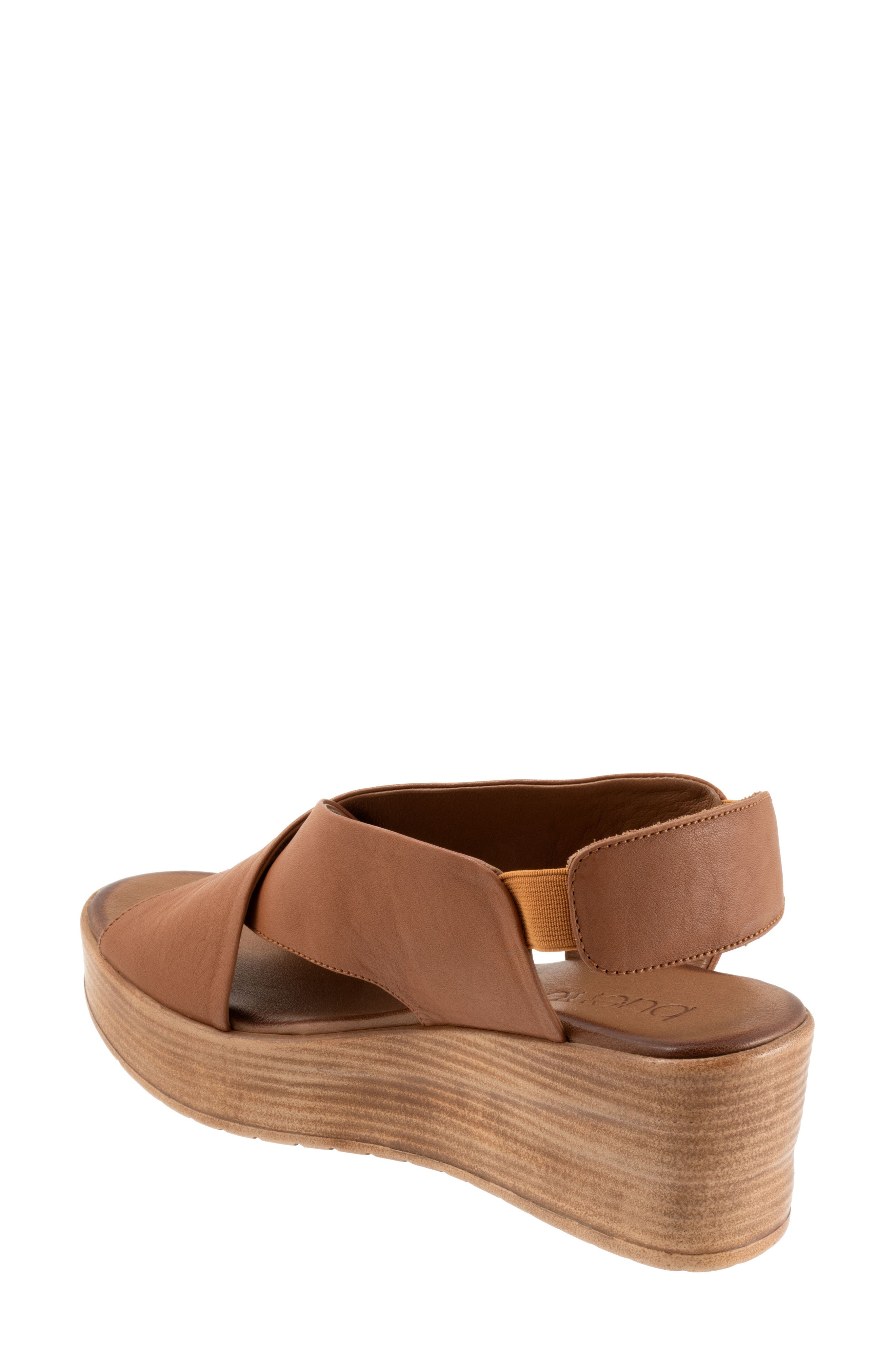 Bueno Naomi Platform Wedge Sandal, Alternate, color, Dark Tan