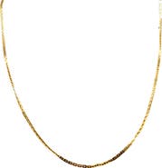 MADISON BEVERLY HILLS Vintage 1980s Gold Tone Flat Snake Link Necklace