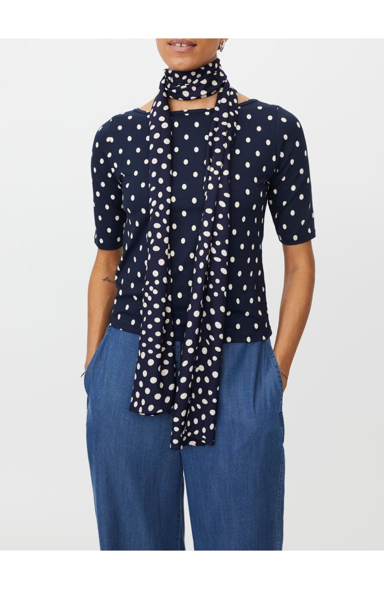 Masai Copenhagen Lightweight Printed Scarf, Alternate, color, Navy Blazer