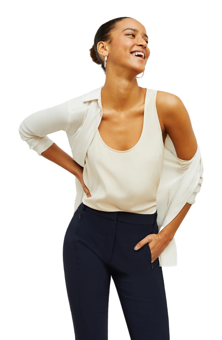 M.M.LaFleur Vicky Tank - Washable Silk, Alternate, color, 