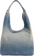 Steve Madden Niccola Denim Hobo Shoulder Bag & Pouch
