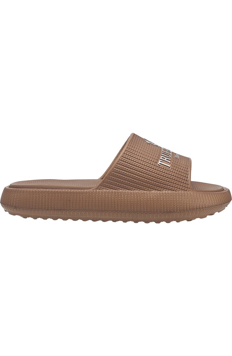 True Religion Meg Pool Slide, Alternate, color, Brown