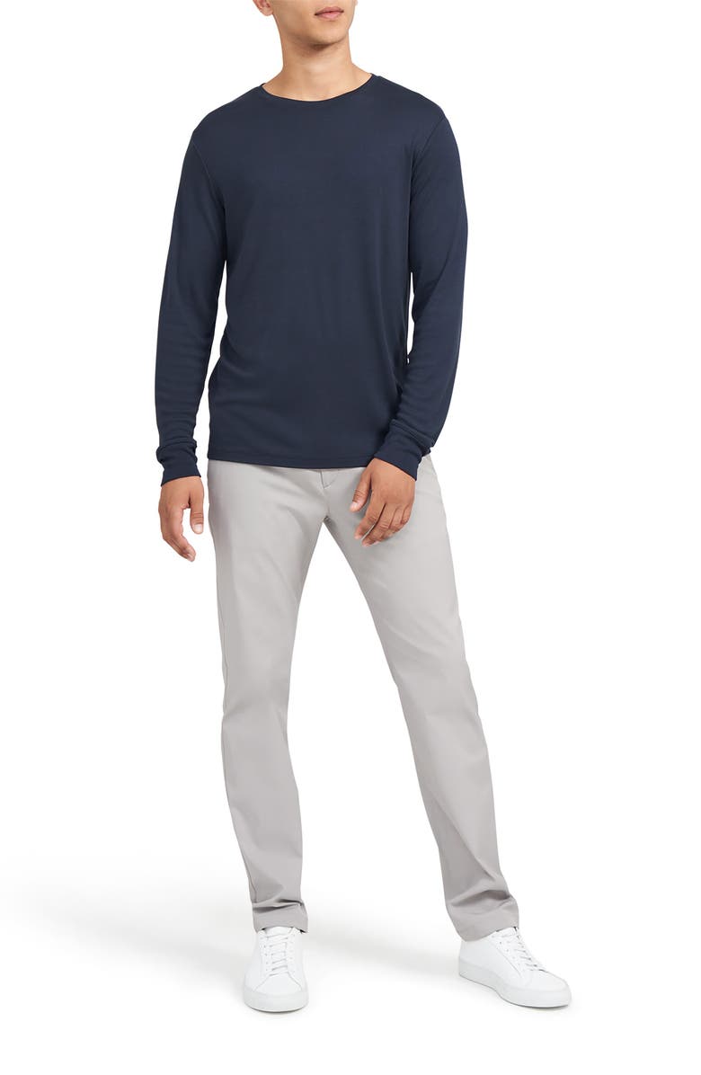 Theory Essential Anemone Long Sleeve T-Shirt, Alternate, color, Baltic