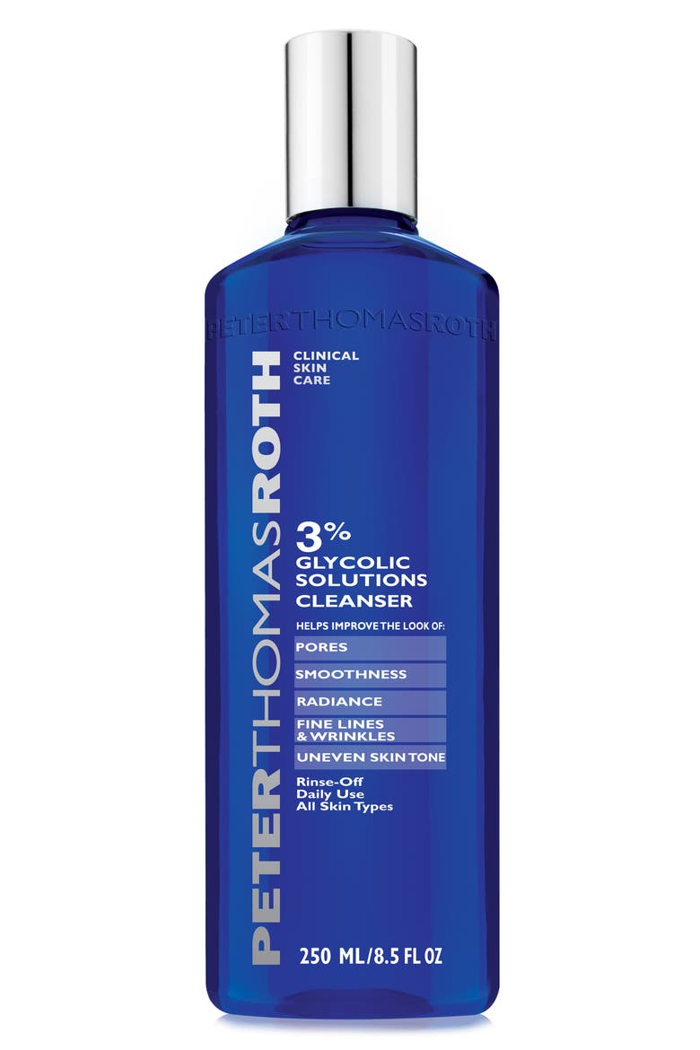 3% Glycolic Solutions Cleanser, Main, color, NO COLOR