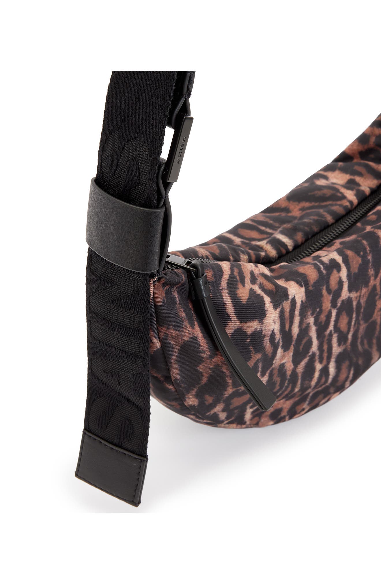 AllSaints Half Moon Crossbody Bag, Alternate, color, 