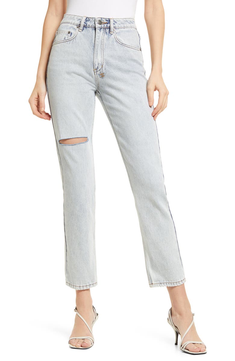 Ksubi Nine O Muse Ripped Nonstretch Cigarette Jeans, Main, color, 