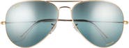 Ray-Ban 62mm Polarized Oversize Pilot Sunglasses
