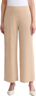 KASPER Wide Leg Ankle Pants