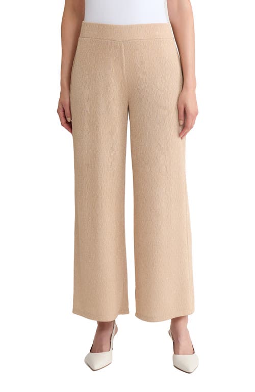 Kasper Wide Leg Ankle Pants In Neutral