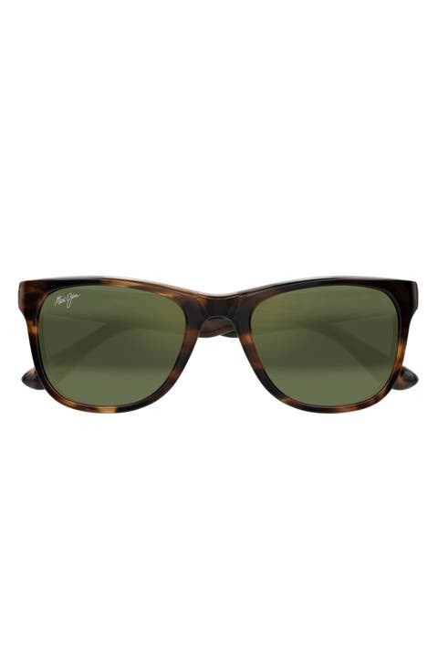 Kikonia XL 53mm Wraparound Rectangular Sunglasses