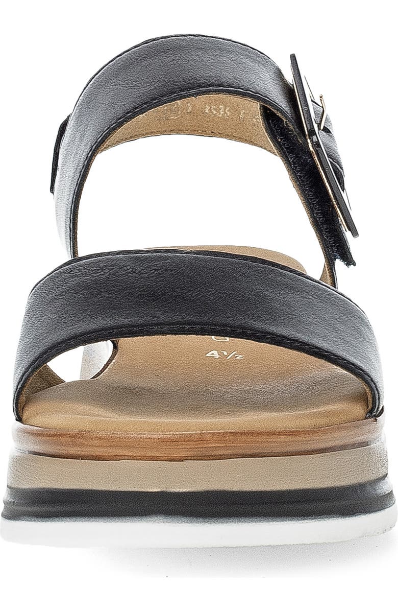 Gabor Slingback Wedge Sandal, Alternate, color, Black