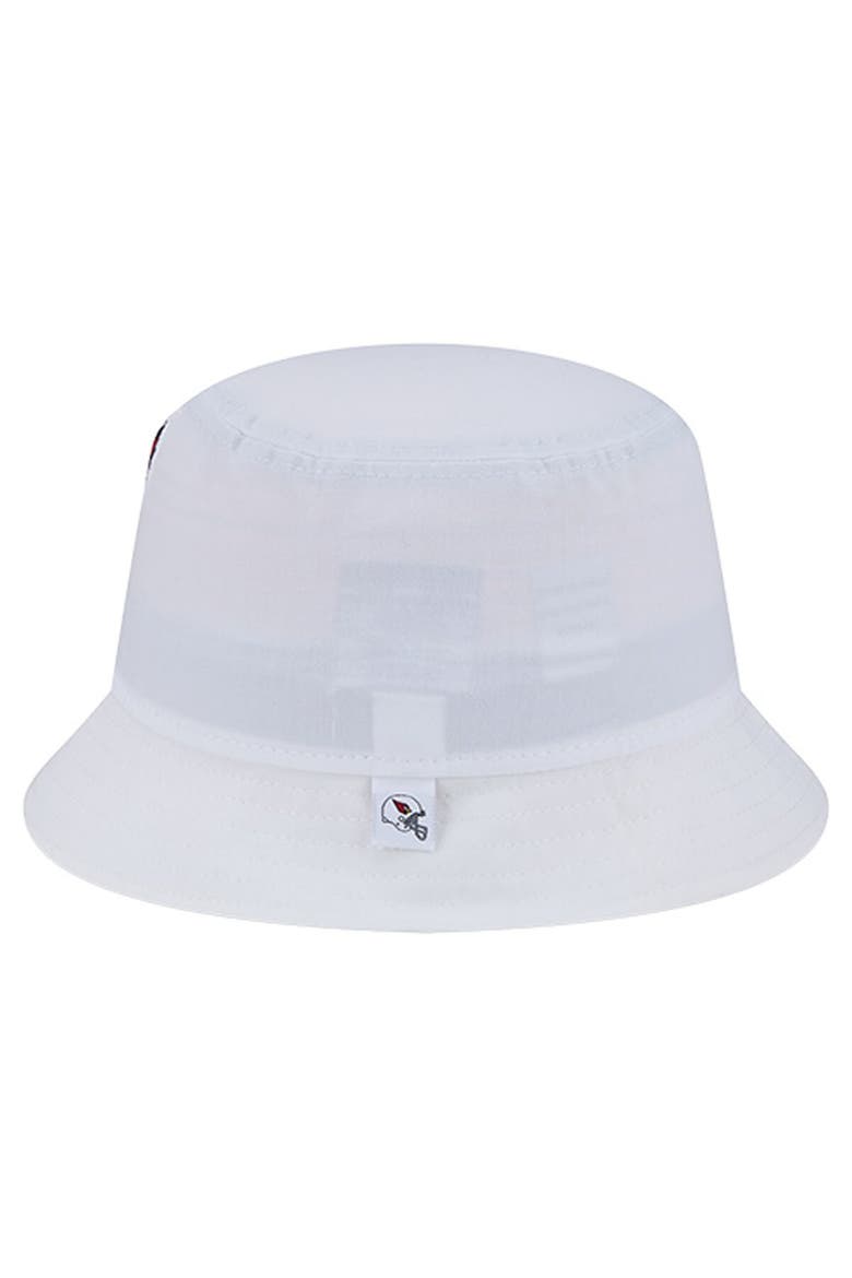 Men's New Era White Arizona Cardinals Helmet Bucket Hat, Alternate, color, White