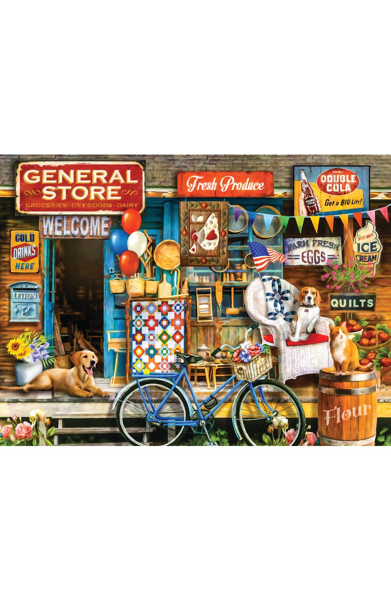 Sunsout Waiting at the Store 1000 piece Jigsaw Puzzle for Adults, Alternate, color, Multicolor