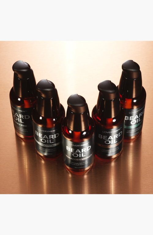 Lovery Premium 5 Piece Beard Oil Set Set With Argan And Jojoba Oil