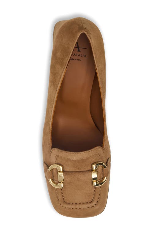 Aquatalia Corrina Loafer Pump In Brown