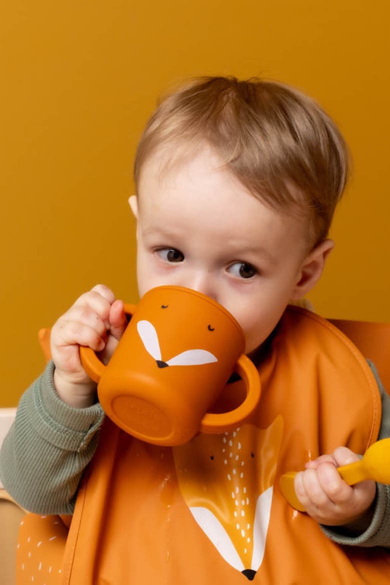 Silicone Sippy Cup, Alternate, color, Mr. Fox Orange