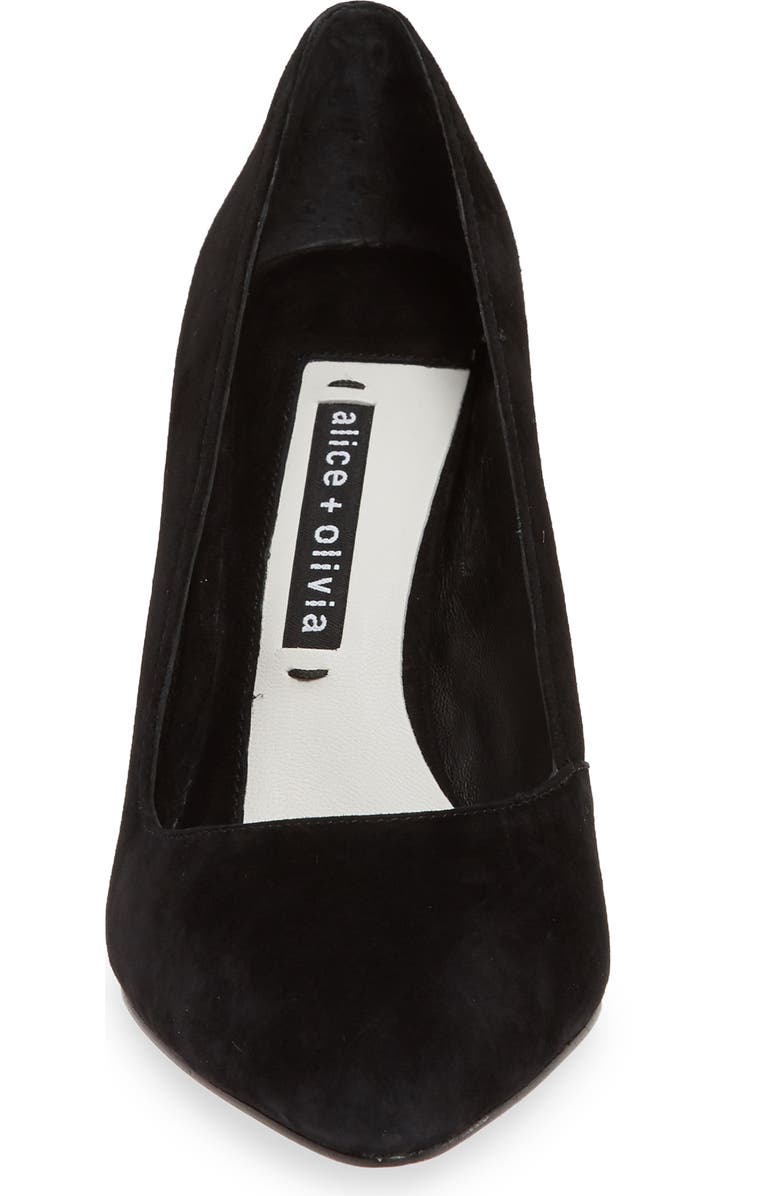 Alice + Olivia Dina Pointed Toe Pump, Alternate, color,