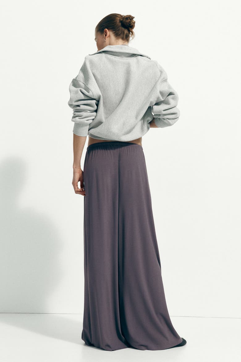 Jersey Drawstring Trousers, Alternate, color, Dusty purple